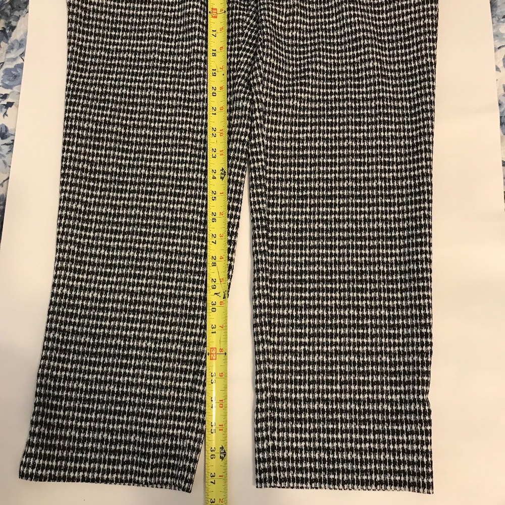 Zac & Rachel Black & White Houndstooth Slim Pants 12 - Picture 4 of 7